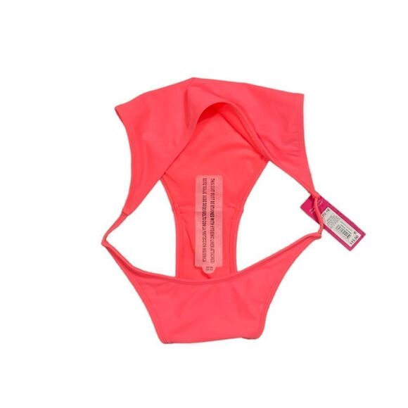 Xhilaration Coral High Leg Scoop Waist Bikini Bottoms, Size XL, NWT - Picture 11 of 11